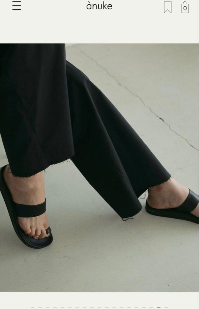 サロペット・オーバーオール・オールインワン anuke Cutoff Bare Combinaison 36 black