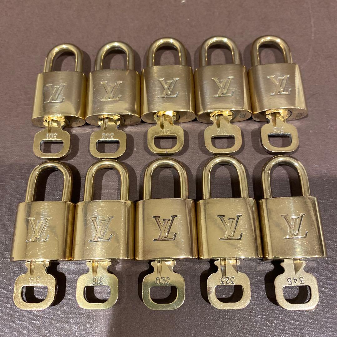 L00155 ルイヴィトン　パドロック　10セット　カデナ　南京錠　鍵