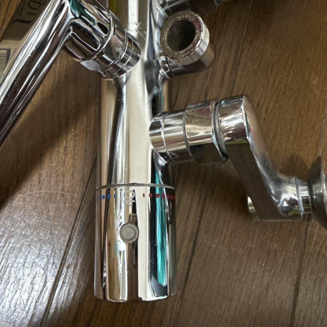 クロムメッキ シャワー混合栓 エアレーション機能付きtmgg40sew