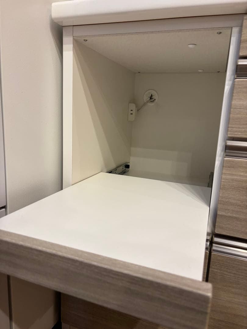 【早い者勝ち】松田家具 カップボード 食器棚 レンジボード 横幅130cm