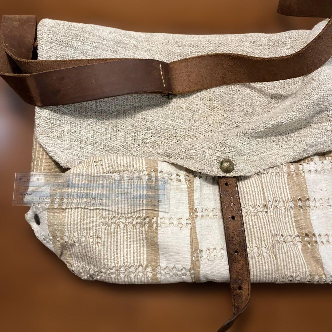 リネンコットンメッセンジャーバッグ