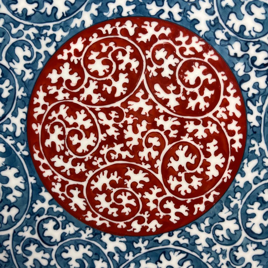 亮秀窯「蛸唐草大皿」