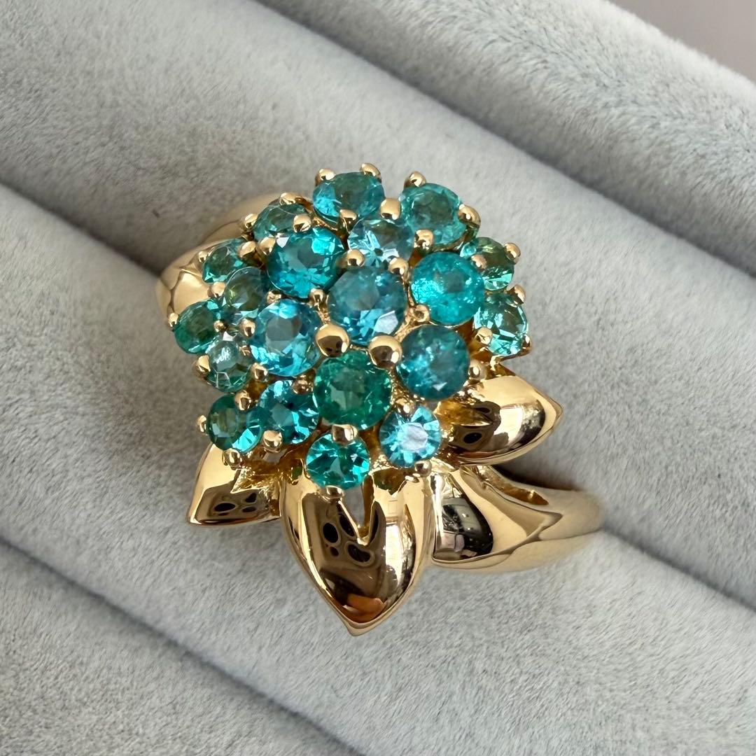 【専用】パライバトルマリン 0.73ct K18 YG リング 12.5号