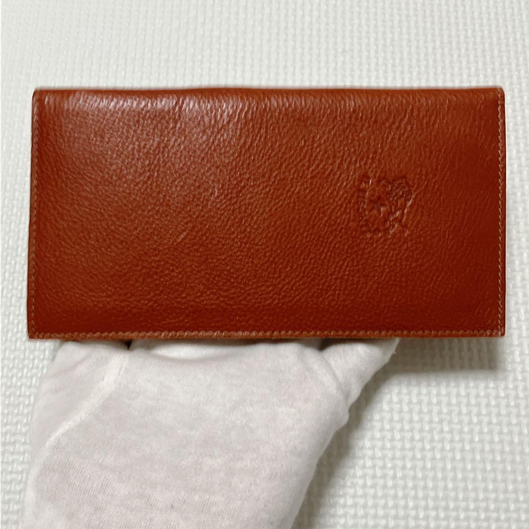 未使用　IL BISONTE イルビゾンテ　レザー長財布 ブラウン　茶