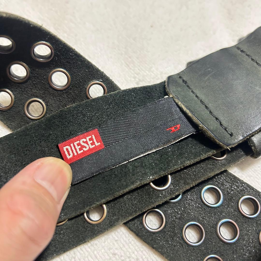 小物 00s diesel leather design belt archive