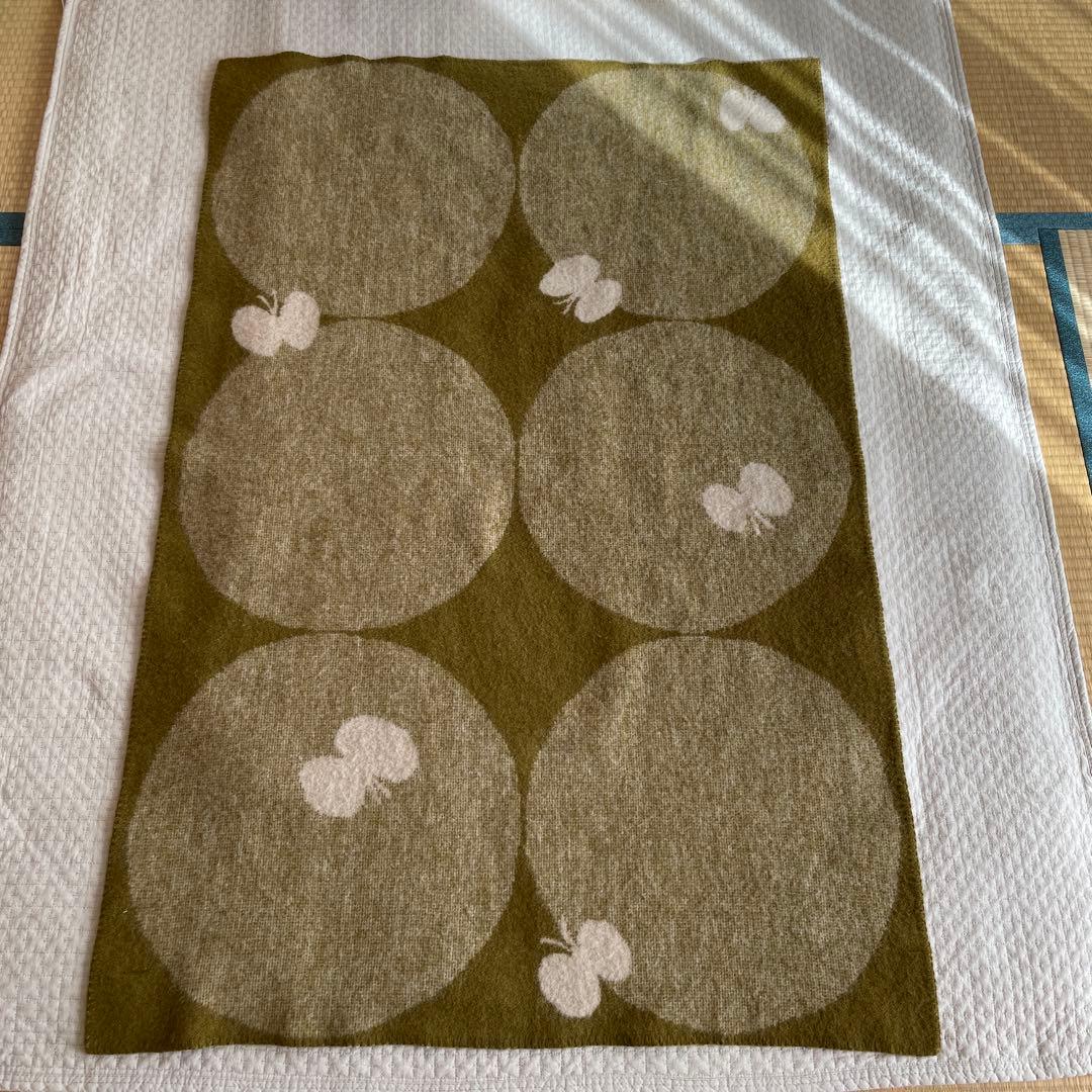 クリッパン ミナペルホネン エコウールブランケット 90×135cm オリーブ