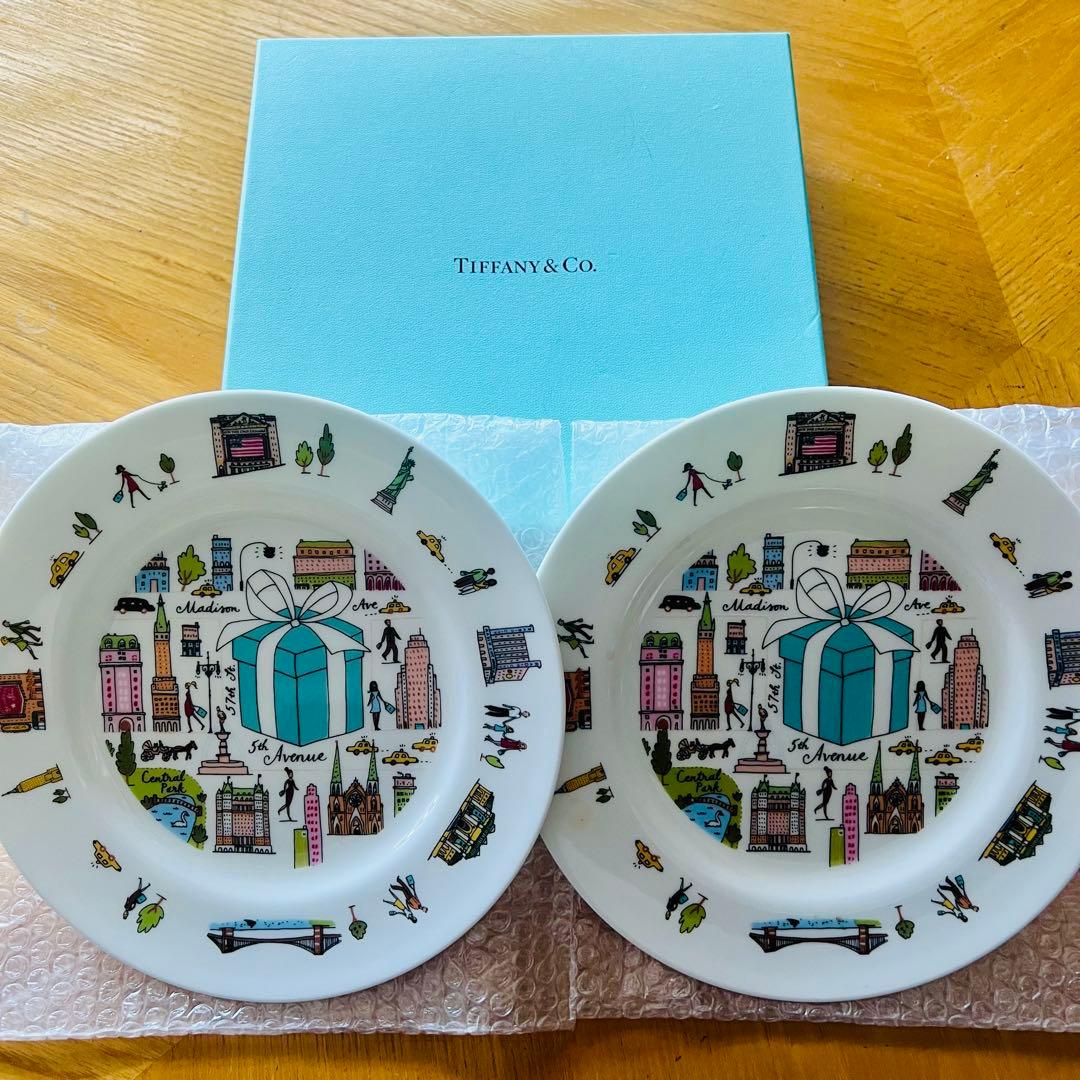 ⭐️新品未使用❗️TIFFANYティファニー 5thアベニューペアデザートプレート