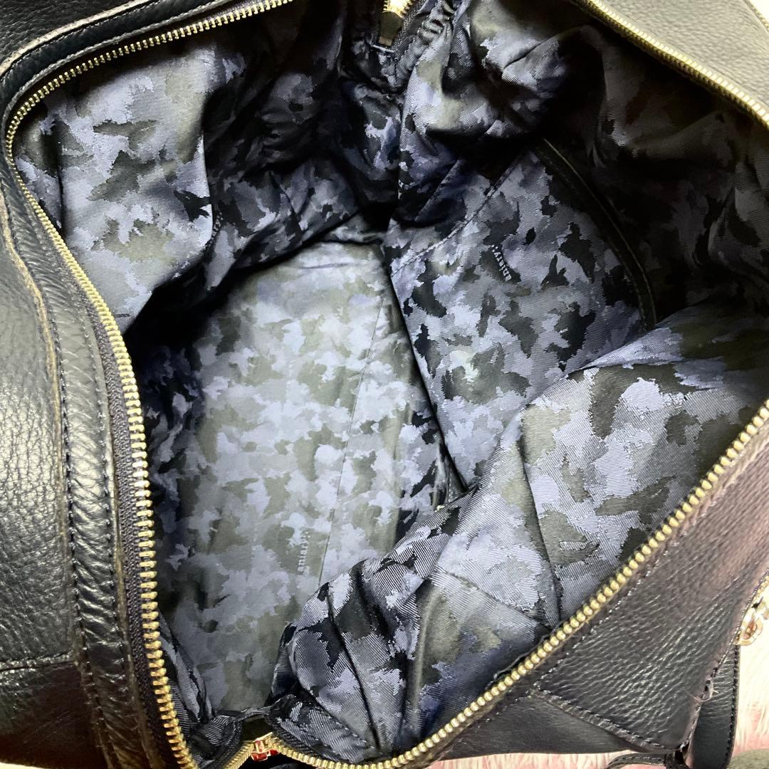 極美品 アニアリ シュリンクレザー トートバッグ スクエア A4可 aniary