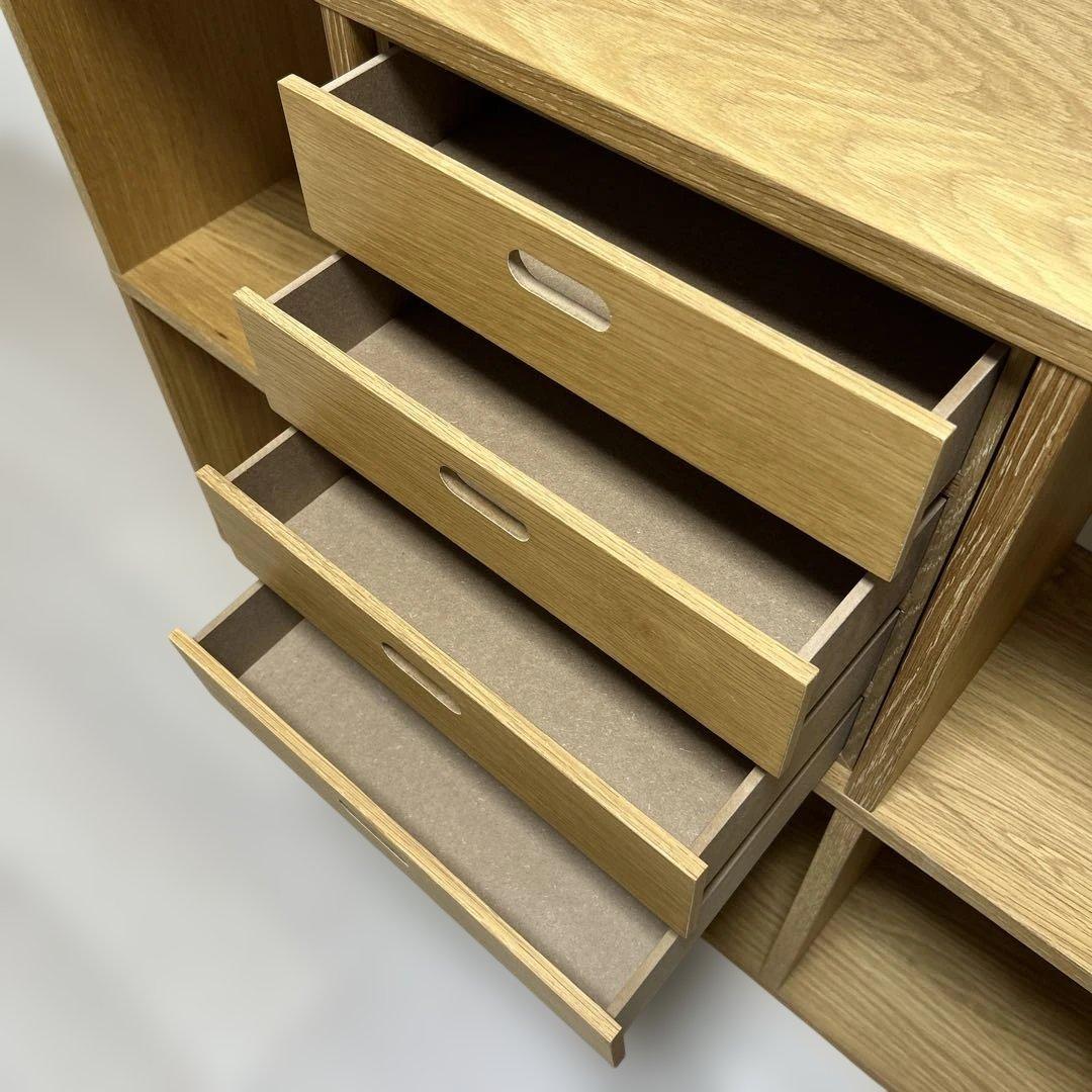 無印良品 スタッキングシェルフ オーク材 引き出しセット