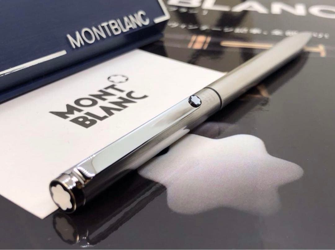 カスタム品！1本は欲しい2カラーボールペンNo2735輝くバフ仕上げ★モンブラン