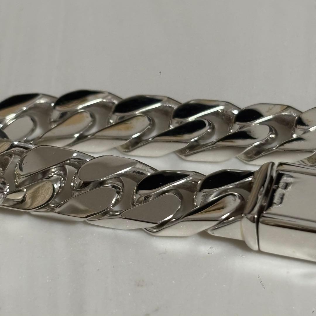 GUCCI 新品同様品　シルバーブレスレット刻印　21 喜平チェーン　付属品