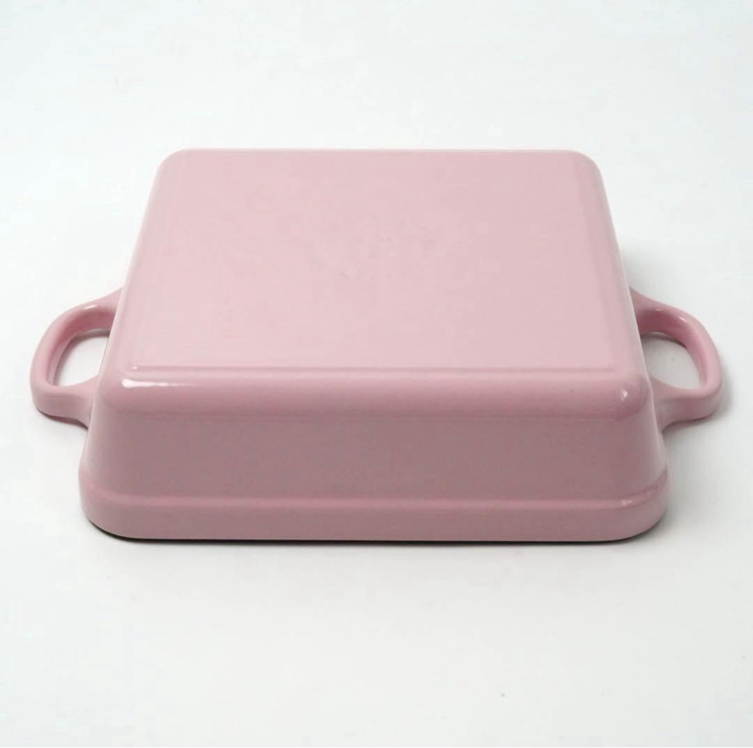 LE CREUSET　シグニチャー ココット スクエア シフォンピンク 24cm