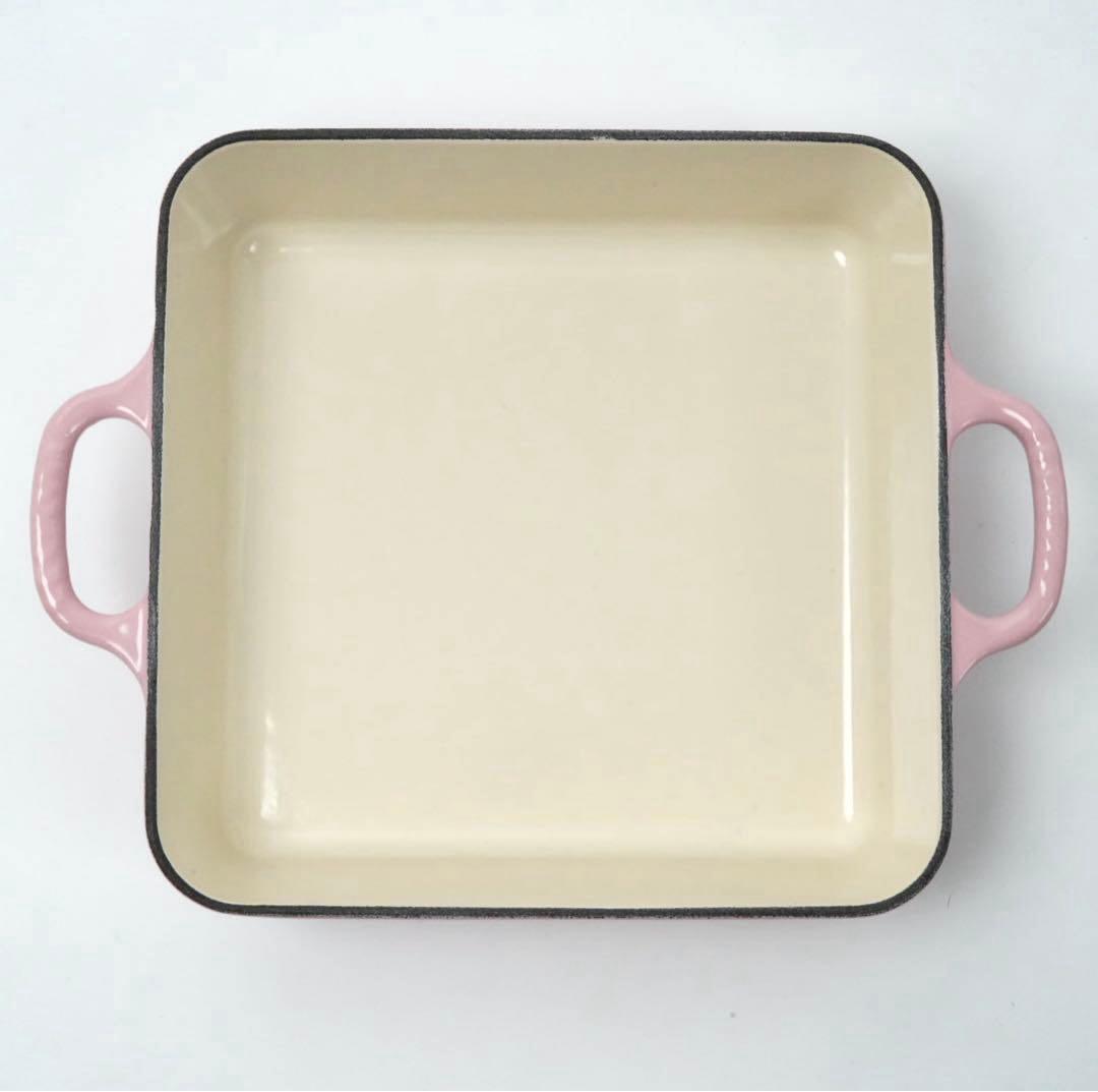 LE CREUSET　シグニチャー ココット スクエア シフォンピンク 24cm