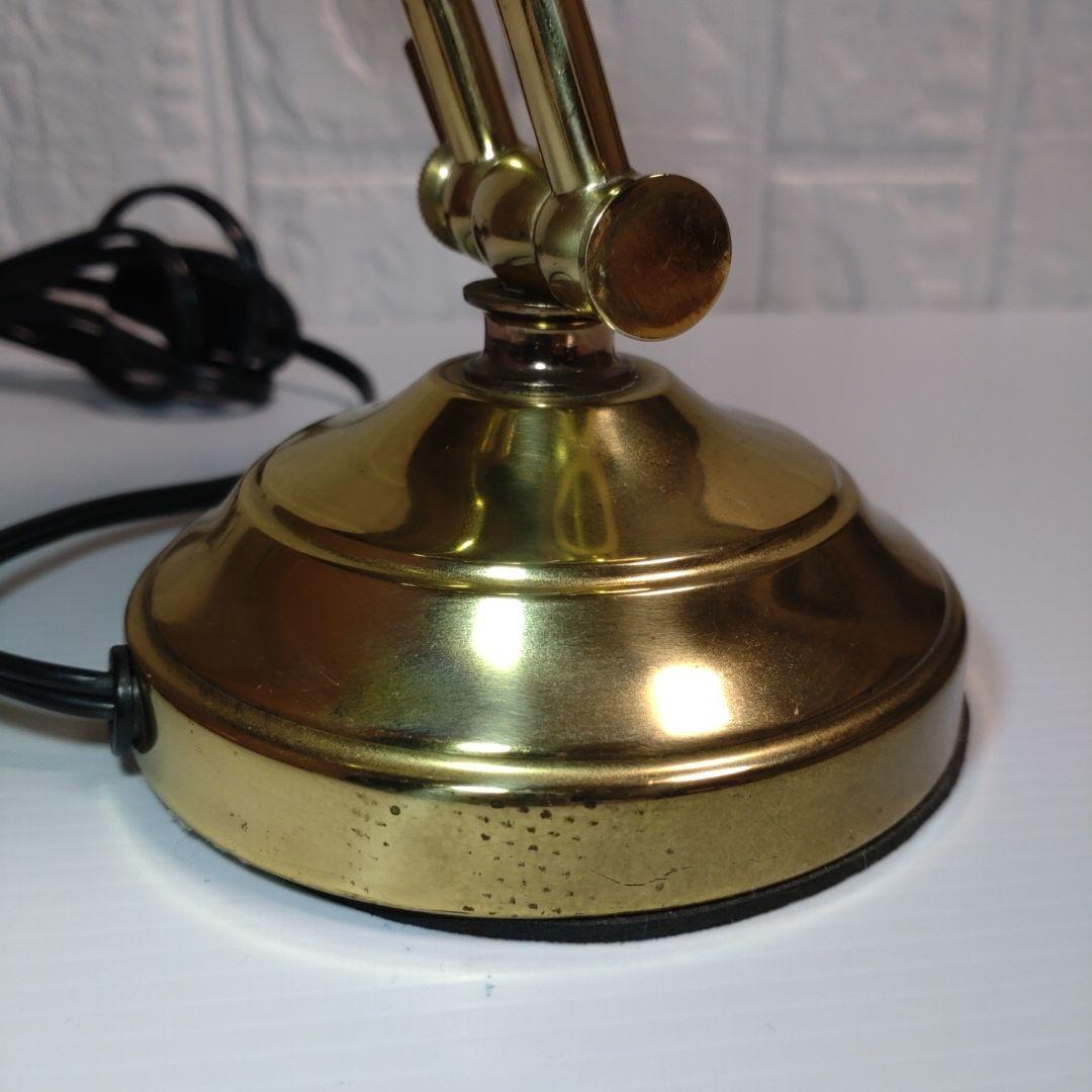 シェル型 テーブルランプ ビンテージ真鍮製