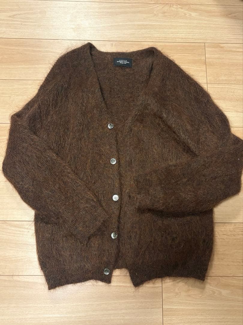 unused 22aw モヘア カーディガン ブラウン