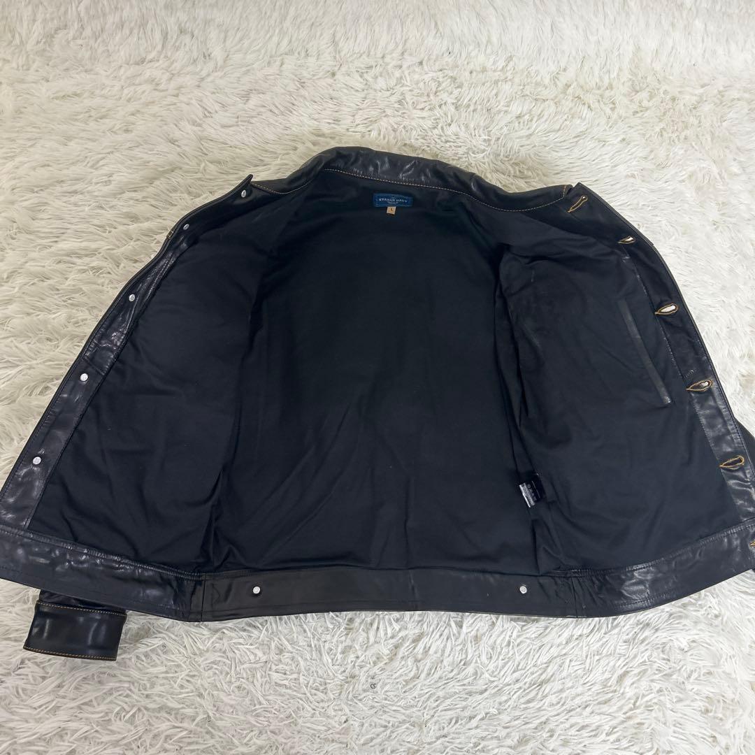 未使用級　STARKE HAUT ホースハイド レザー トラッカージャケット/L