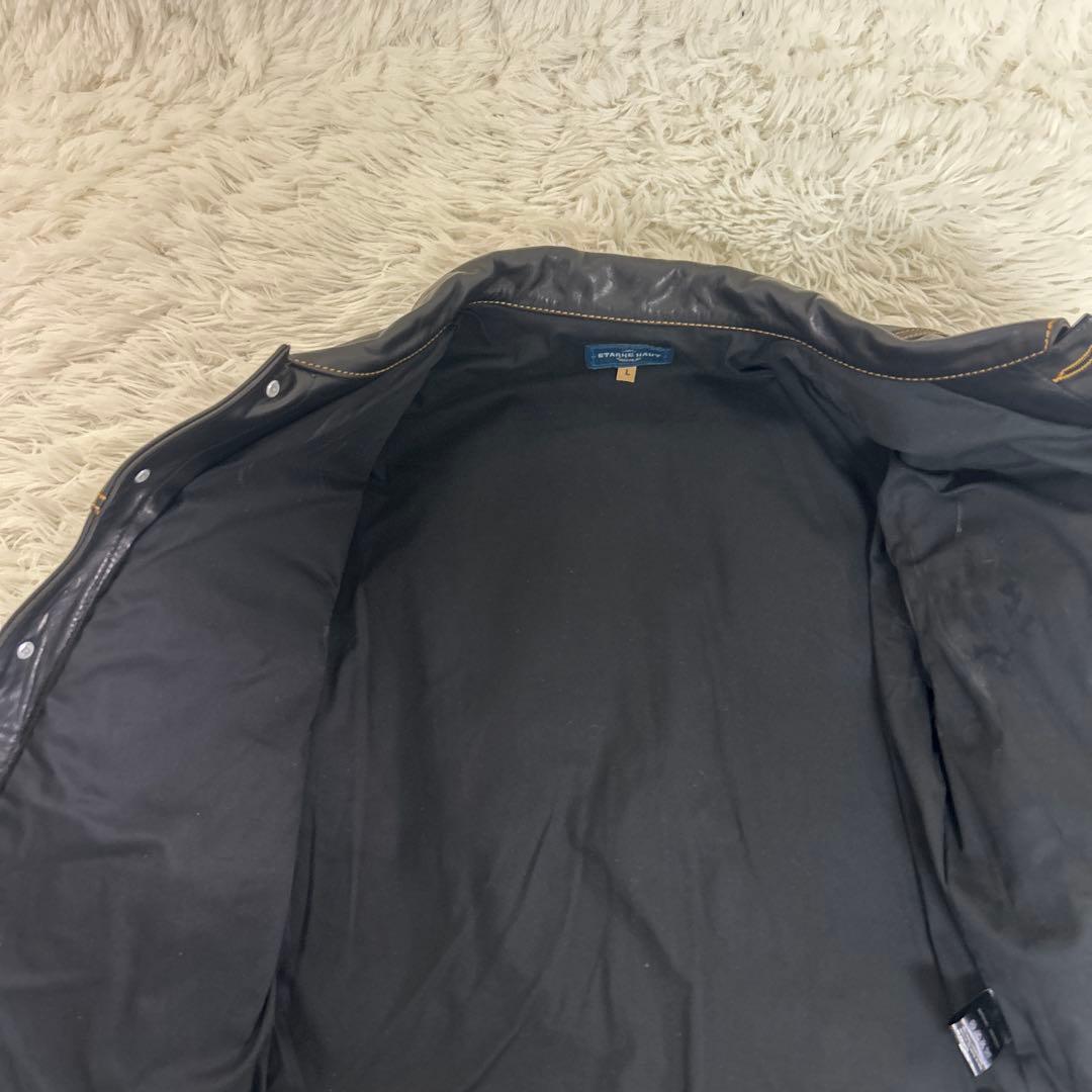 未使用級　STARKE HAUT ホースハイド レザー トラッカージャケット/L