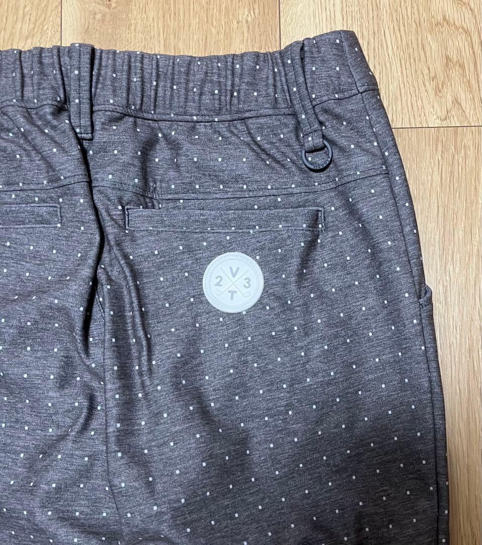 ２３区ゴルフ防風/ストレッチドットプリント ボンディング パンツレディースS