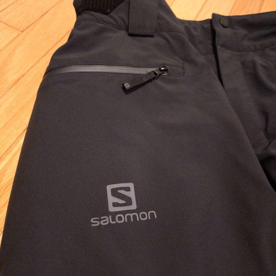 値下げ中!　Salomon スキーウエア　 Mサイズ グレー/ブラック　上下