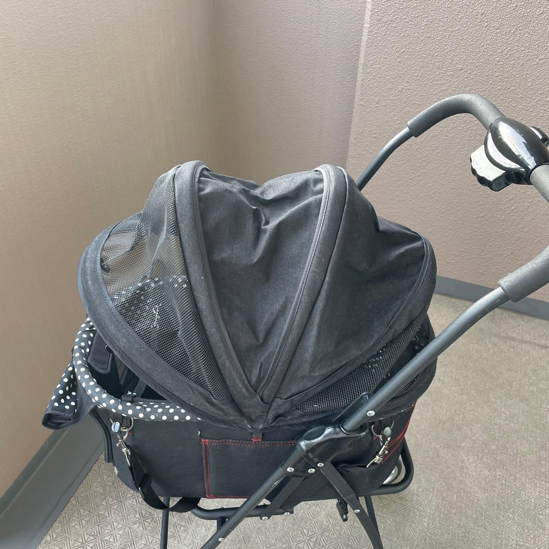 天使のカート シャンアンジェ クラシックデニム Sサイズ　ドット柄　カート付き