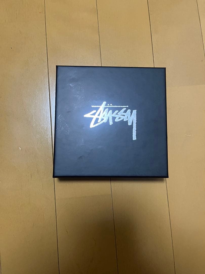 STUSSY SURF DOT レザー ポーチ ロゴ 財布