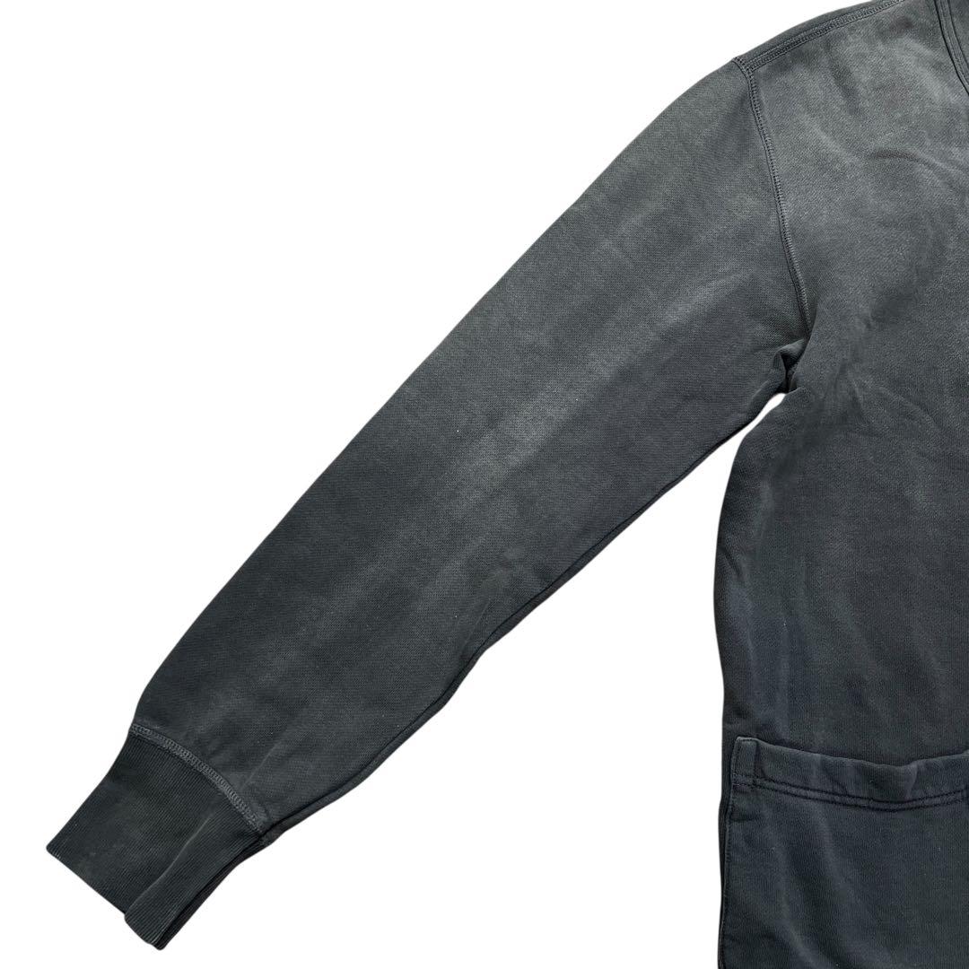RRL　ヴィンテージ加工　スウェットカーディガン　裏起毛　S　色落ち加工
