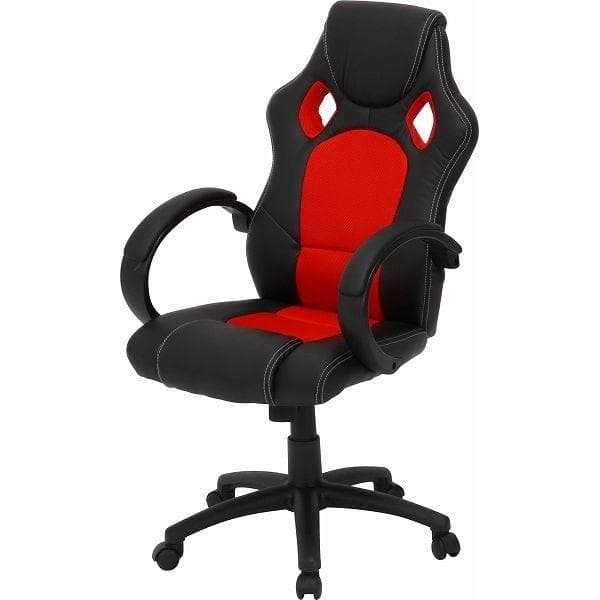 FJ DC RC　デスクチェア　ブラック＊ブルー　ワーキングチェア