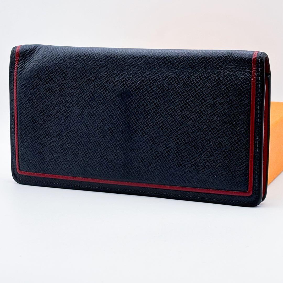 【美品】ルイヴィトン ポルトフォイユ ブラザ タイガ ブルーマリーヌ