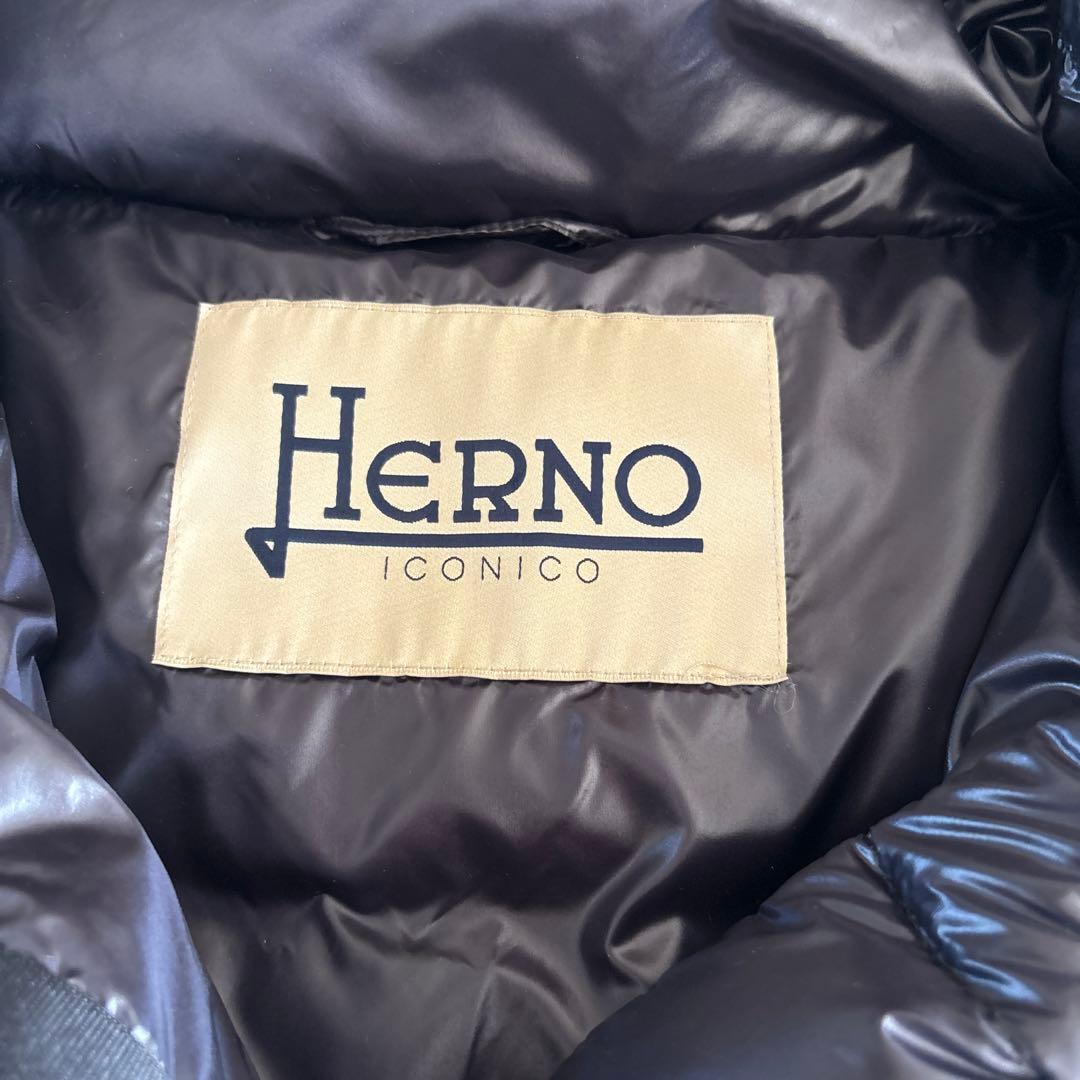 ミュウ Herno ブラック ダウンジャケット38サイズ