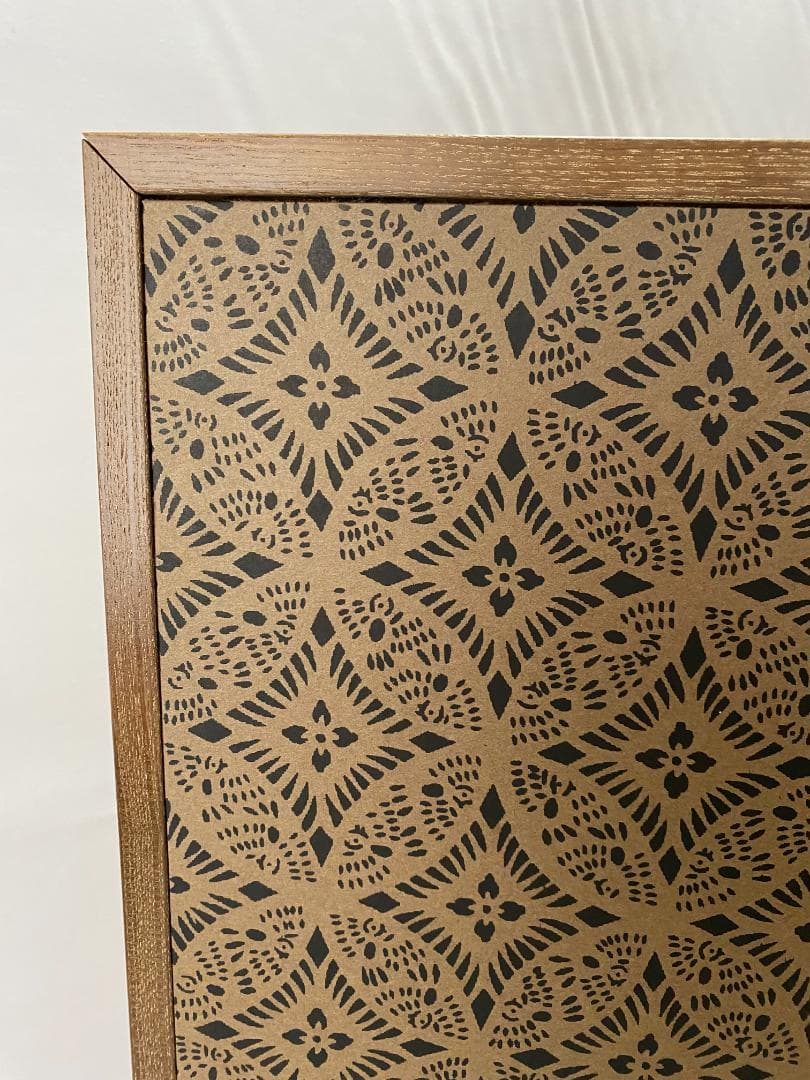 希少　京友禅 菊秋草柄 二曲屏風　京表具リメイク 　Kimono Byobu