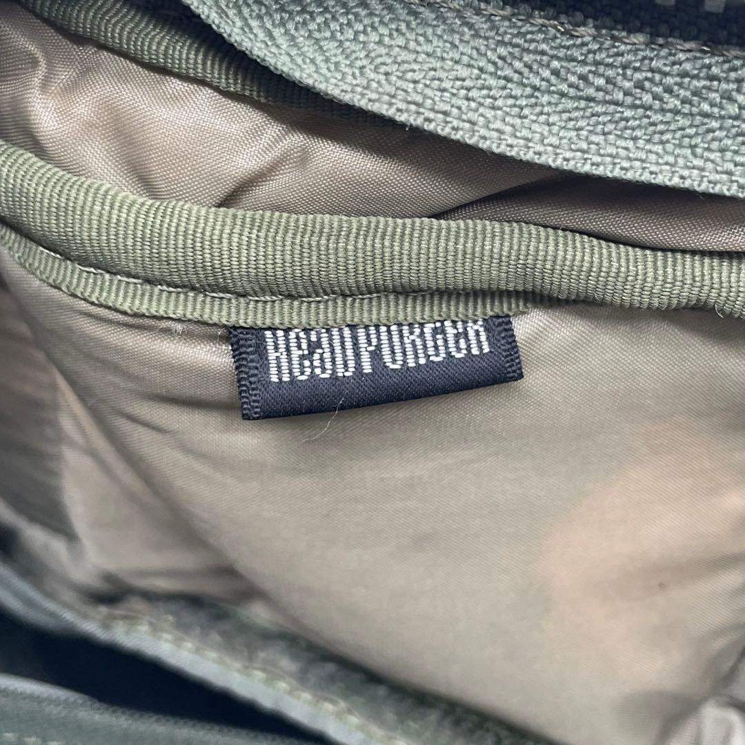 ⑧BN3887□PORTER ヘッドポーター タンカー ボストンバッグ グリーン