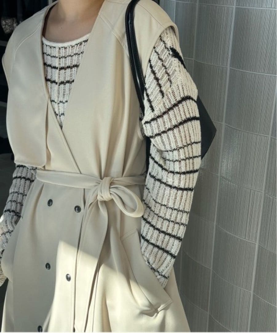 トップス Ameri 2WAY LOOSE KNIT TOP