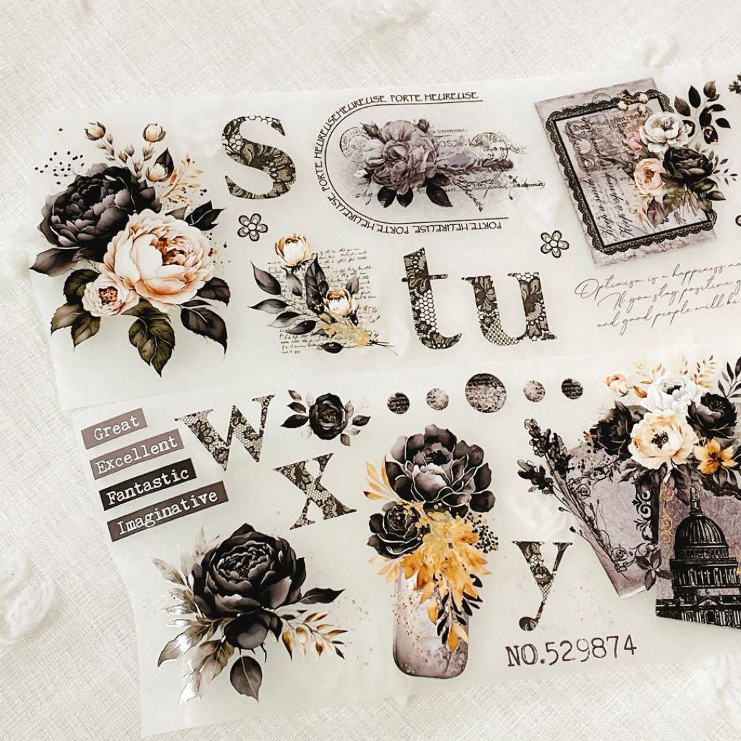 Journal pages 海外マスキングテープ　マステ 【1234】