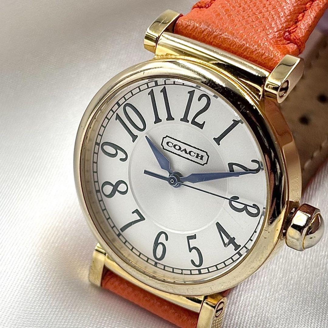 稼働品 COACH コーチ 腕時計 レディース ゴールド y2k 0379