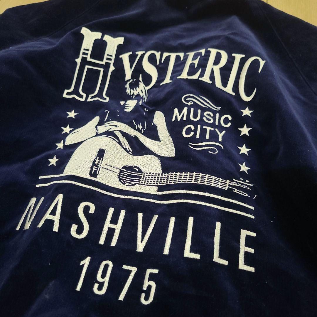 HYSTERIC GLAMOUR ネイビー スカジャン