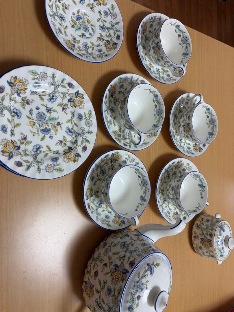 ミントン　花柄ティーセット 陶器製