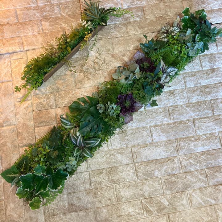 光触媒　人工観葉植物　ウォールグリーン　造花　インテリア　サンプル集6666