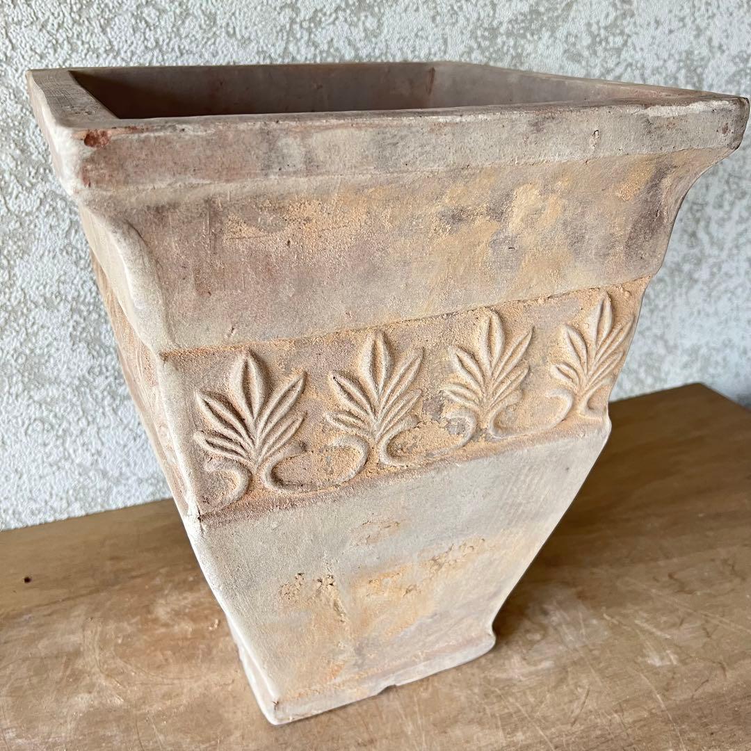 mintでお願いします最終お取り扱いアンティーク風テラコッタ四角大サイズ①