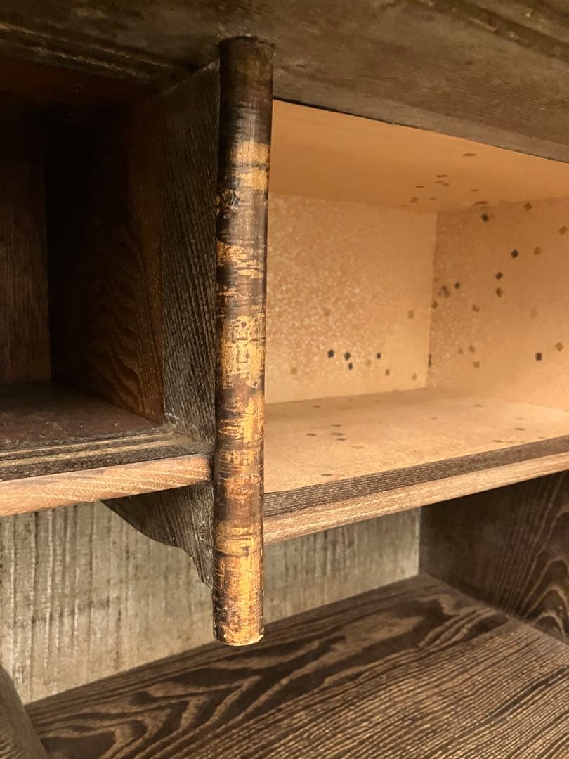 レトロ木製収納家具 引き出し付き