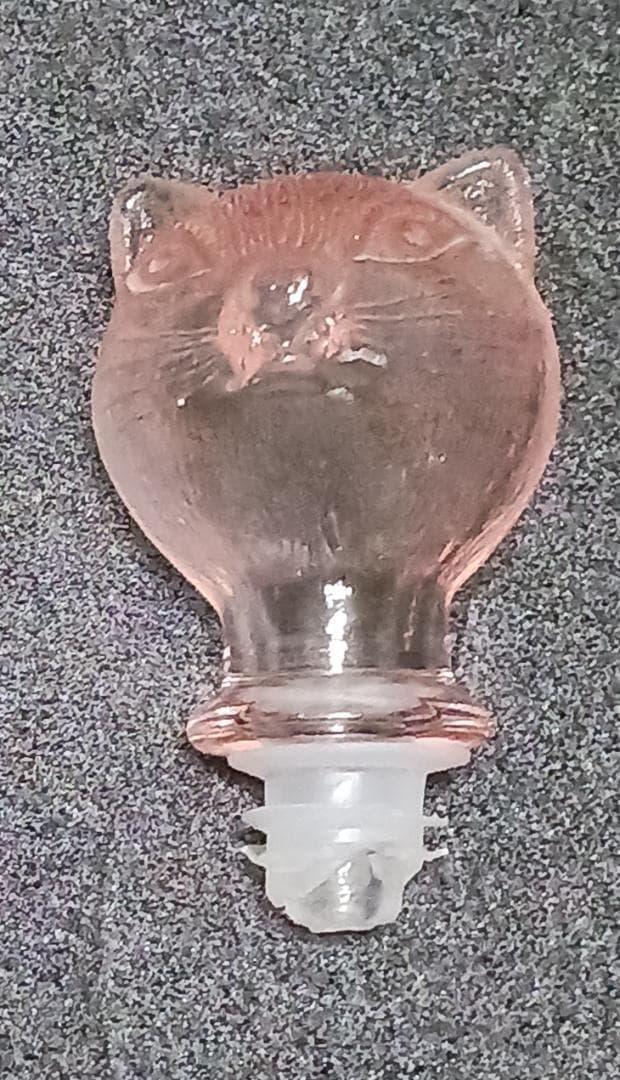 【アンティーク】 イタリア ドマン 猫 ピンク 水差し 置物 【希少】