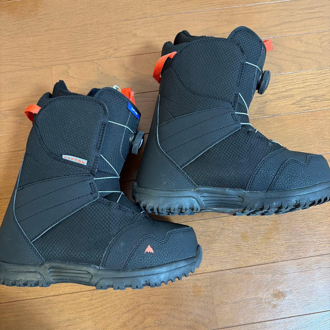 【美品】バートン キッズ スノーボード 3点 板:120cm、ブーツ：24cm