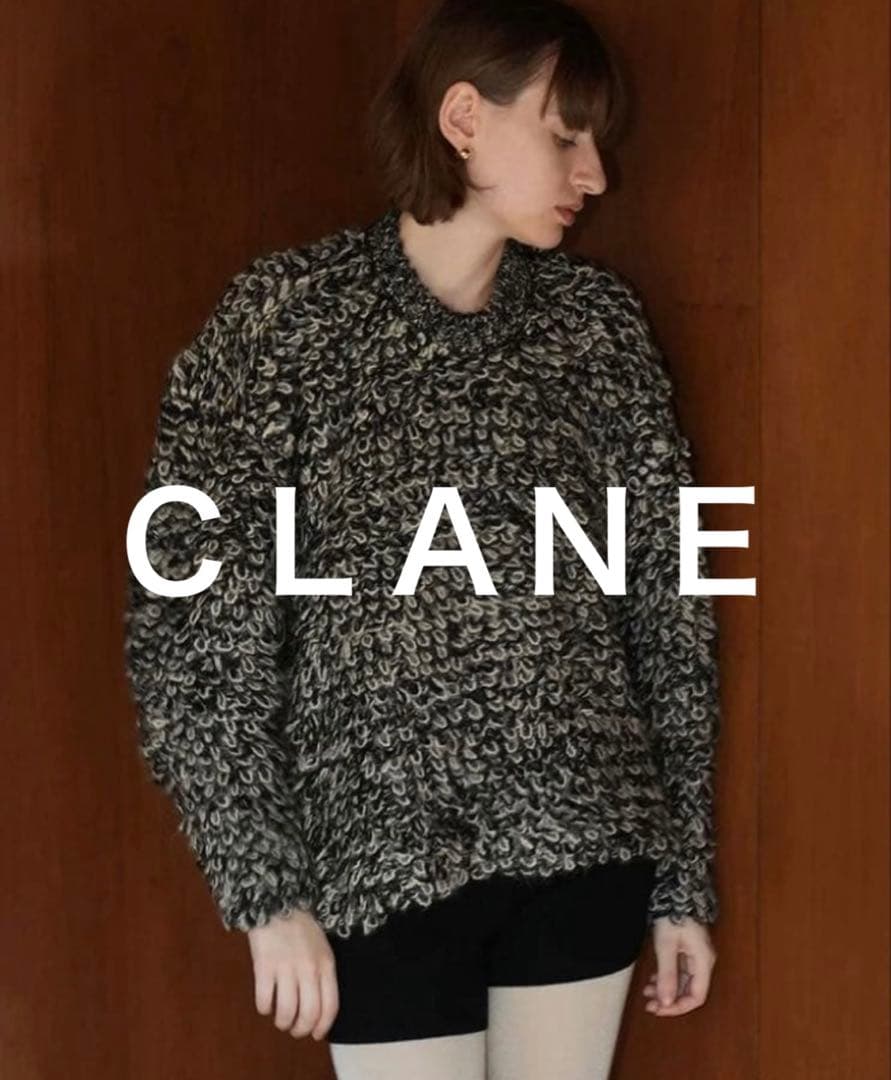 トップス CLANE MIX LOOP MOHAIR KNIT TOPS 2023FW