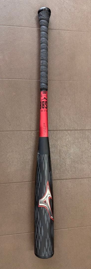 ミズノ　ビヨンドマックスレガシーメタル 軟式バット 黒/赤 専用ケース付き