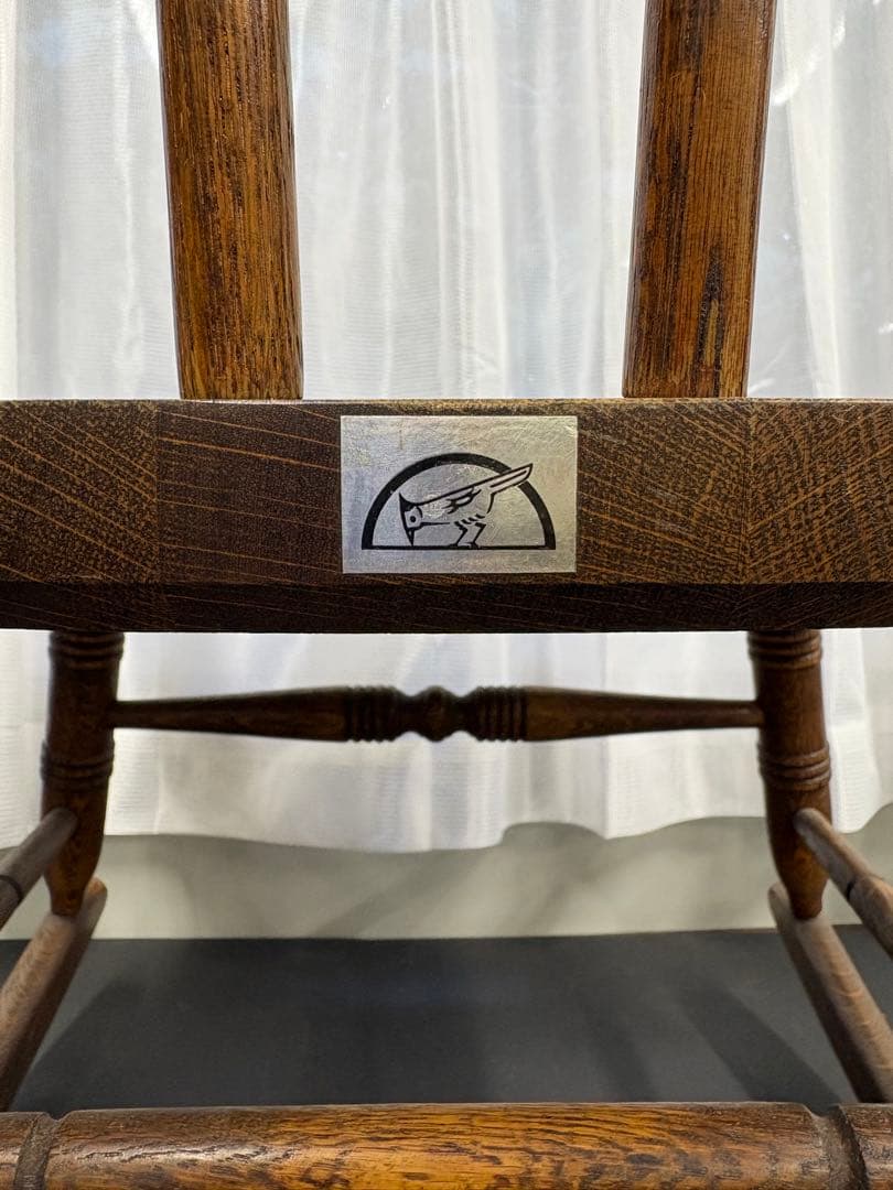 ヴィンテージ ロッキングチェア 飛騨産業 キツツキマーク 旧ロゴ
