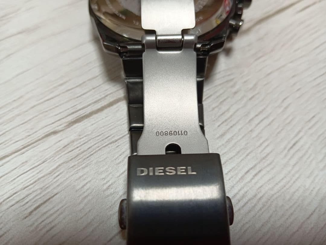 【値下げ】DIESEL DZ-4600 美品 クロノグラフ 腕時計 ブラック