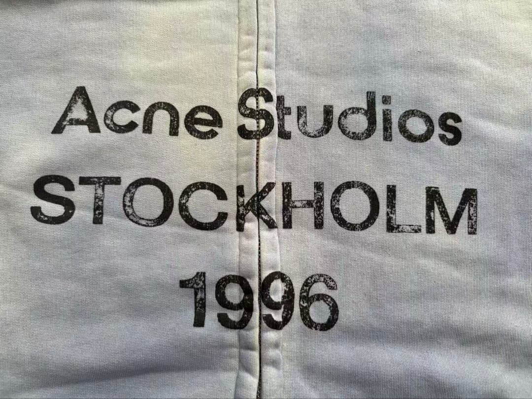 Acne Studios ジップアップカーディガン ダスティブルー