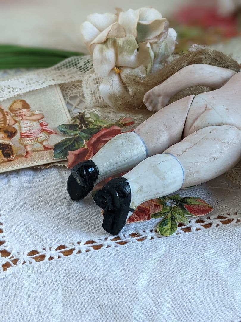 【s】アンティークビスクドール　ミニョネット　ケストナー150 　２体セット