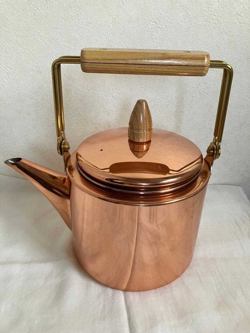 銅製ケトル　2.6ℓ 茶こし網付き