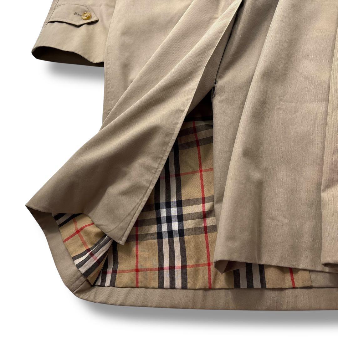 高級】Burberry バーバリー　ステンカラーコート　ノバチェック　ロング