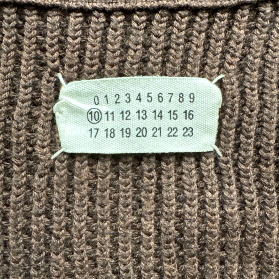 09AW マルジェラ　カーディガン　ニット　ブラウン　ここのえタグ